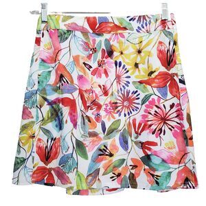 RipSkirt Hawaii Hook & Loop Wildflower Watercolor Wrap Skirt Size Small Tropical